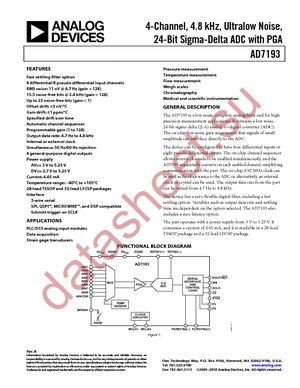 AD7193BCPZ datasheet  